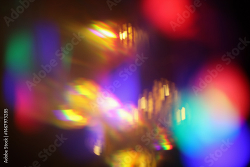 Wallpaper Mural Smoke Abstract blur soft focus blinking light copy space background. Light and shadow rays refraction. Torontodigital.ca