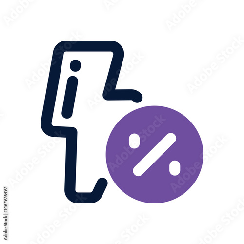 flash sale duotone icon. Sleek and modern vector icon for websites, mobile apps, marketing materials, and corporate design. Fully scalable and ready to use.