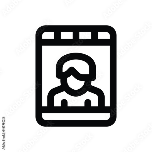 image line icon. Clean and minimalist vector icon for websites, mobile apps, presentations, and logos. Fully scalable and customizable for any project.