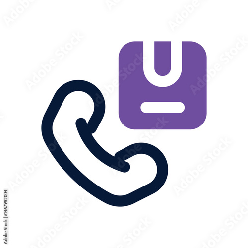 order call duotone icon. Sleek and modern vector icon for websites, mobile apps, marketing materials, and corporate design. Fully scalable and ready to use.