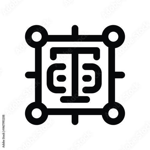 typhografy line icon. Clean and minimalist vector icon for websites, mobile apps, presentations, and logos. Fully scalable and customizable for any project.