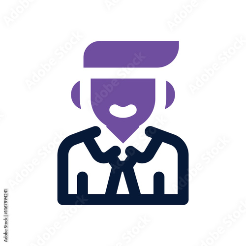 manager duotone icon. Sleek and modern vector icon for websites, mobile apps, marketing materials, and corporate design. Fully scalable and ready to use.