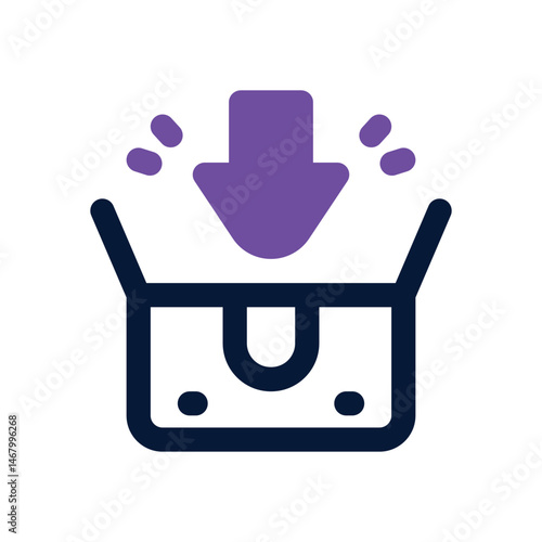 packaging duotone icon. Sleek and modern vector icon for websites, mobile apps, marketing materials, and corporate design. Fully scalable and ready to use.