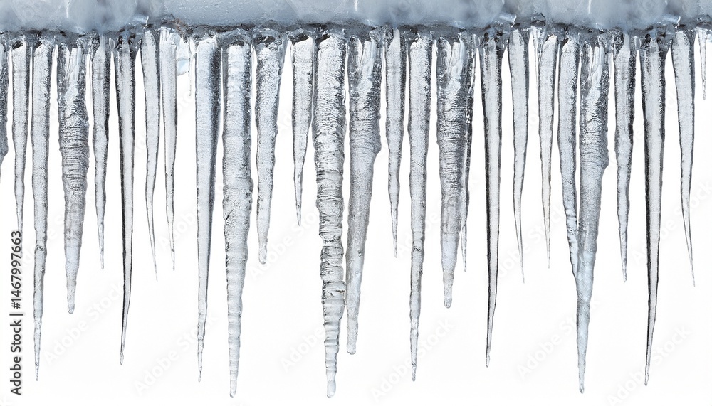 icicles on white background icicles on white background