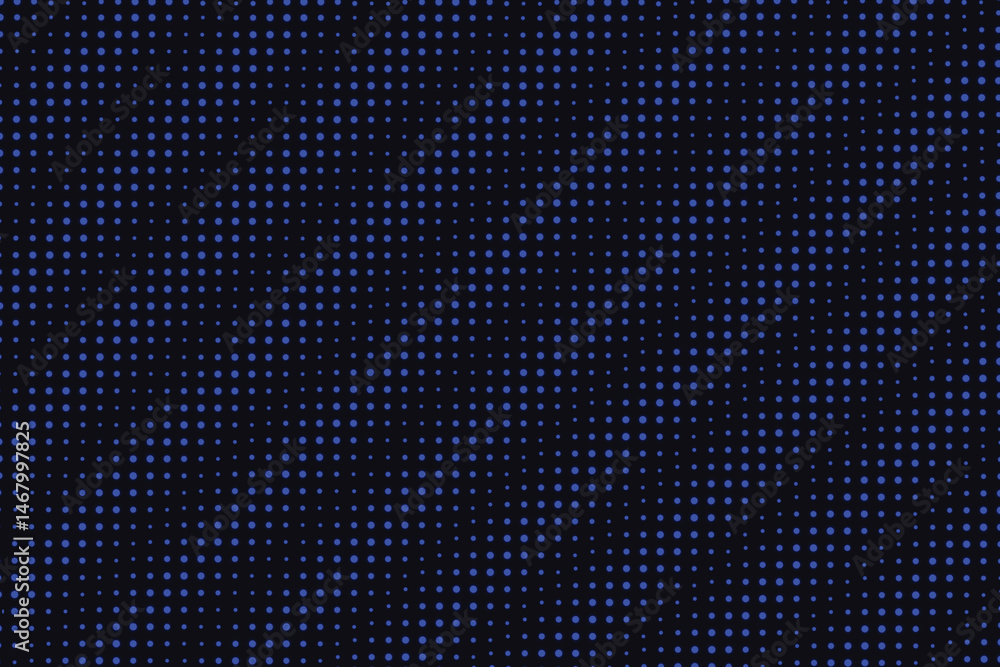 Halftone gradient circular dots abstract background with vibrant blue black glow backdrop Halftone gradient circular dots abstract background with vibrant blue black glow backdrop