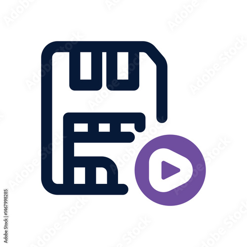 save duotone icon. Sleek and modern vector icon for websites, mobile apps, marketing materials, and corporate design. Fully scalable and ready to use.