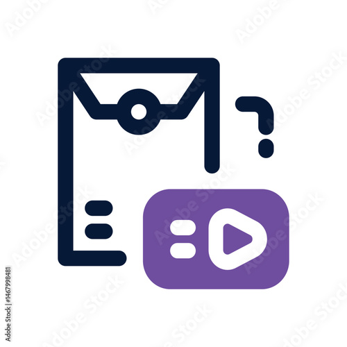 video player duotone icon. Sleek and modern vector icon for websites, mobile apps, marketing materials, and corporate design. Fully scalable and ready to use.