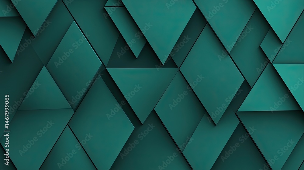 Emerald Ascent Triangle Cascade Abstract Backdrop. Emerald Ascent Triangle Cascade Abstract Backdrop.
