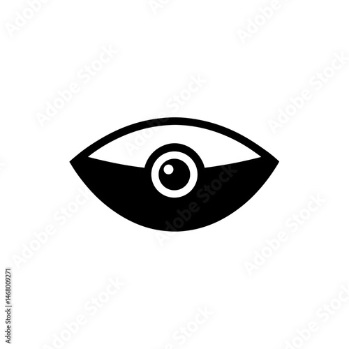 eyepatch icon on white background  .svg