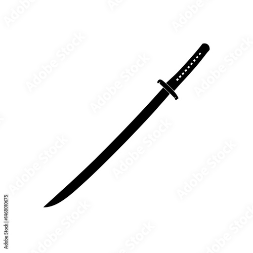 saber sword vector on white background  .svg