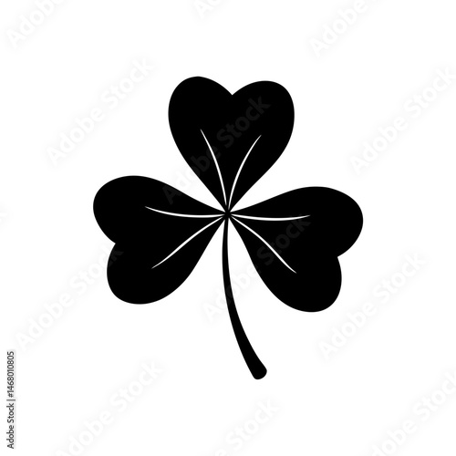 shamrock leaf vector on white background  .svg