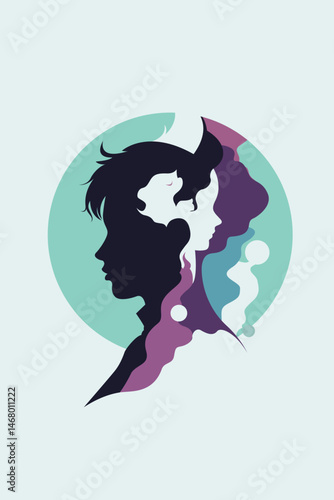 Childhood, Child, Kid, Trauma, Liberation, Shadow, Artwork, Vector Art