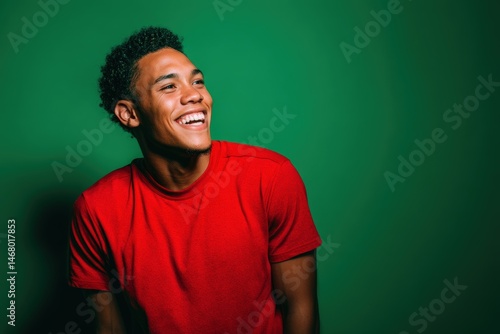Smiling young adult wearing...