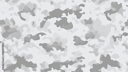 Winter Camo Gray  White Seamless Pattern for Textile with Fashion  Backgrounds.