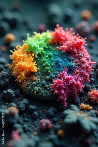 Wallpaper Mural Close-up of biomatter undergoing recycling process, sustainable, recycling Torontodigital.ca