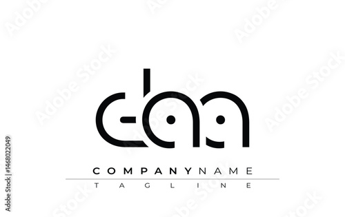 DAA abstract letter design. Modern Business Logo Design With Abstract Typography and Contemporary Style