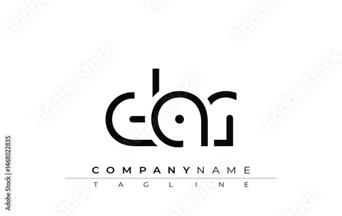 DAR abstract letter design. Modern Business Logo Design With Abstract Typography and Contemporary Style