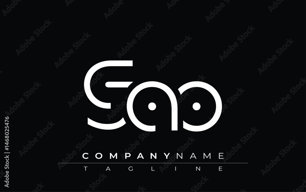 GAO abstract letter design. Modern Business Logo Design With Abstract Typography and Contemporary Style GAO abstract letter design. Modern Business Logo Design With Abstract Typography and Contemporary Style