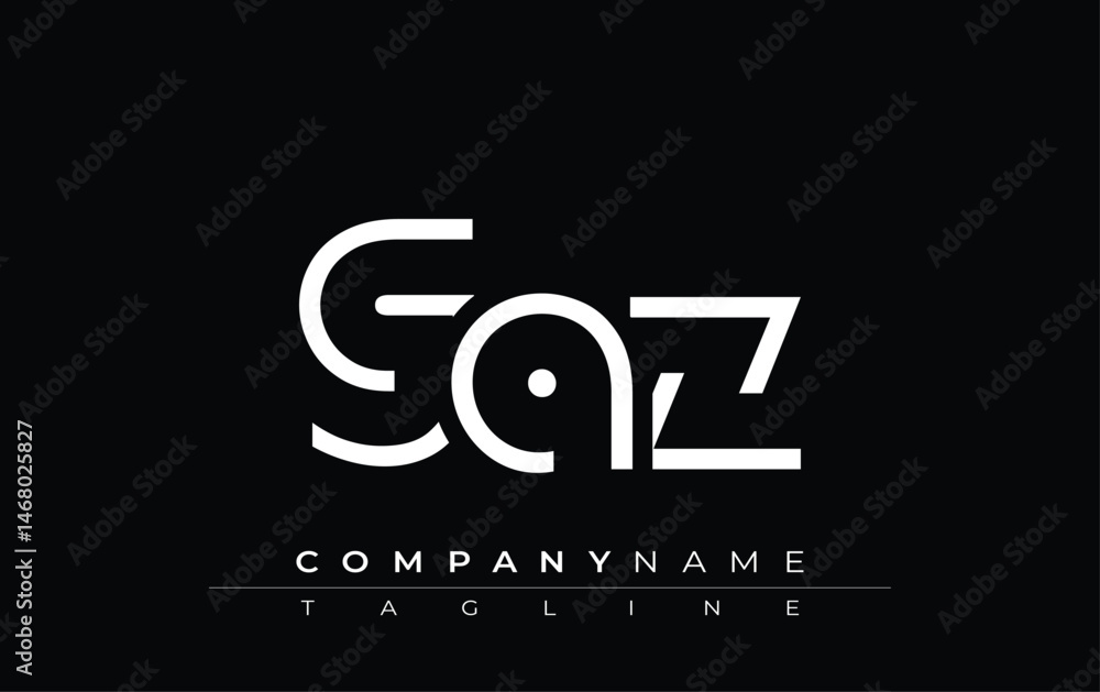 GAZ abstract letter design. Modern Business Logo Design With Abstract Typography and Contemporary Style GAZ abstract letter design. Modern Business Logo Design With Abstract Typography and Contemporary Style