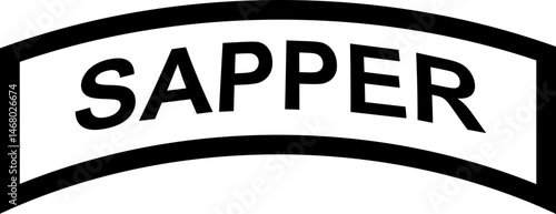us army sapper tab SVG file