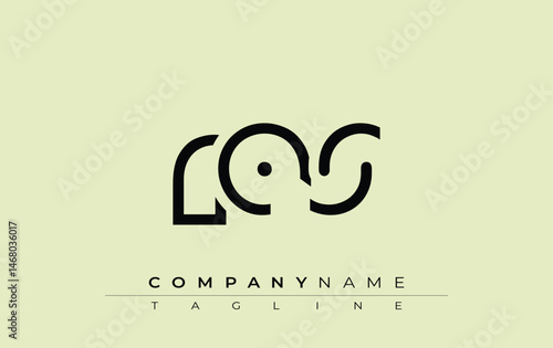 RAS abstract letter design. Modern Business Logo Design With Abstract Typography and Contemporary Style