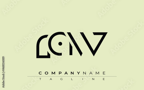 RAW abstract letter design. Modern Business Logo Design With Abstract Typography and Contemporary Style