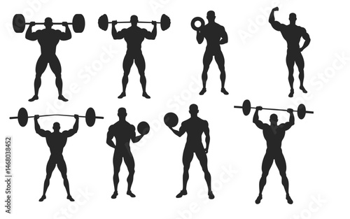 Weigh Lifting Silhouette Collection design.