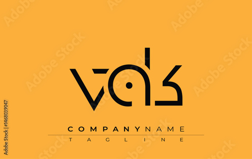 VAK abstract letter design. Modern Business Logo Design With Abstract Typography and Contemporary Style