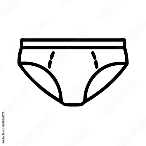 Illustration of underwear design on a minimalistic background  