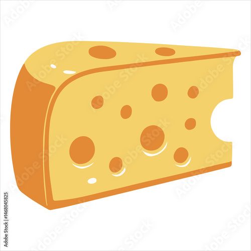 Illustration of the logo for an abstract cheese factory
