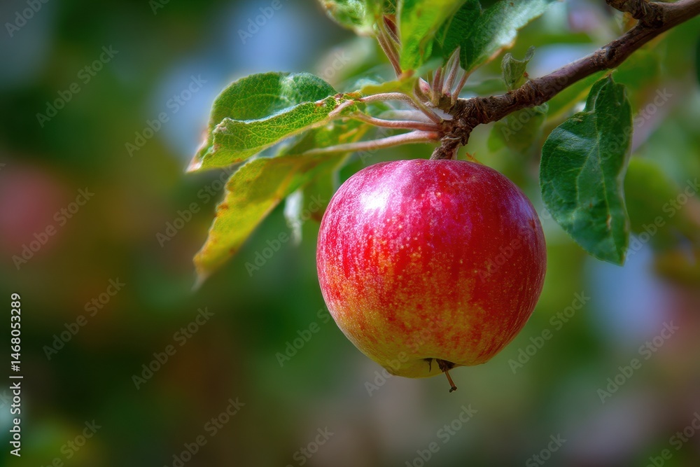 Ripe red hanging from a branch. Ripe red hanging from a branch.