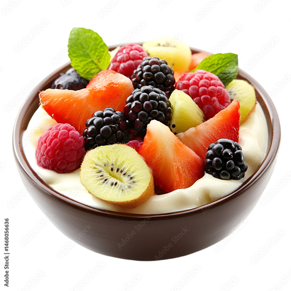 Delicious Yogurt Parfait with Berries and Kiwi Delicious Yogurt Parfait with Berries and Kiwi