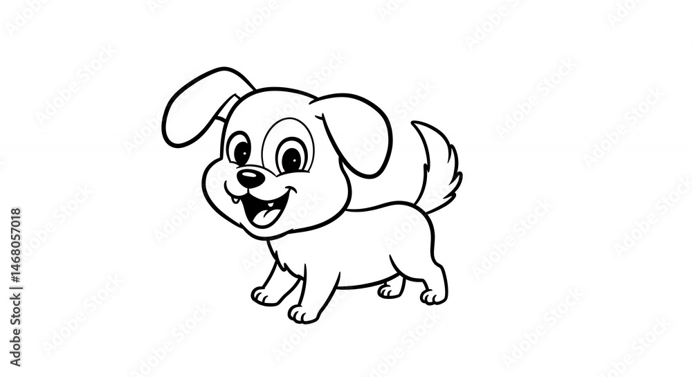 Cartoon dog illustration Cartoon dog illustration