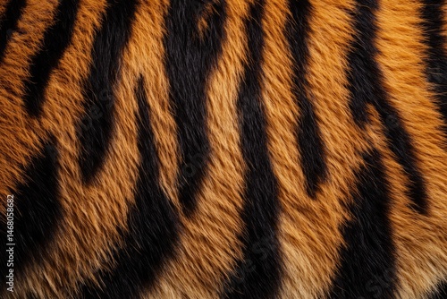 Striking patterns of a majestic tiger glistening in golden sunlight during an afternoon in the wild