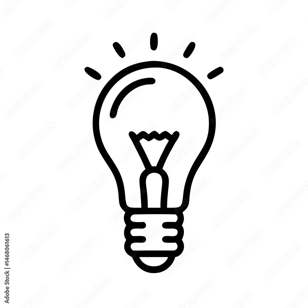 Icon of a Light Bulb Icon of a Light Bulb