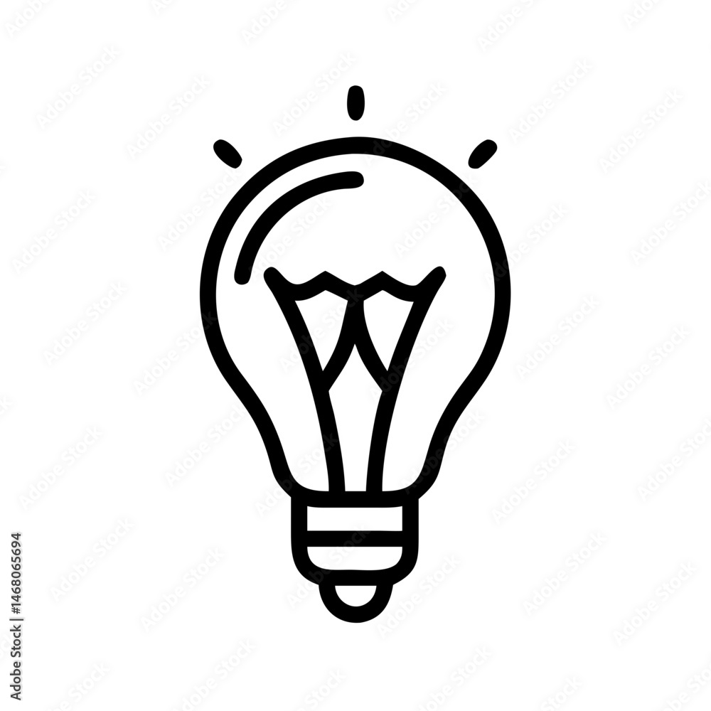 Icon of a Light Bulb Icon of a Light Bulb