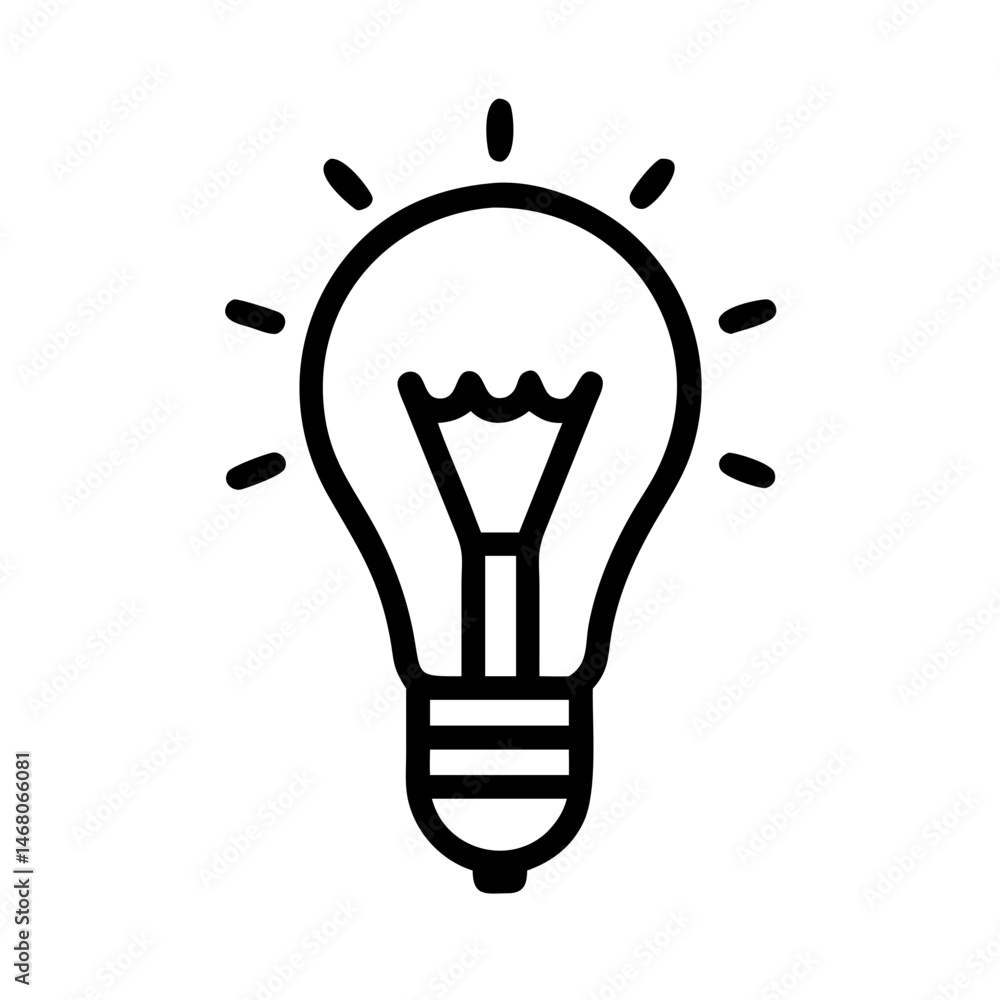 Icon of a Light Bulb Icon of a Light Bulb