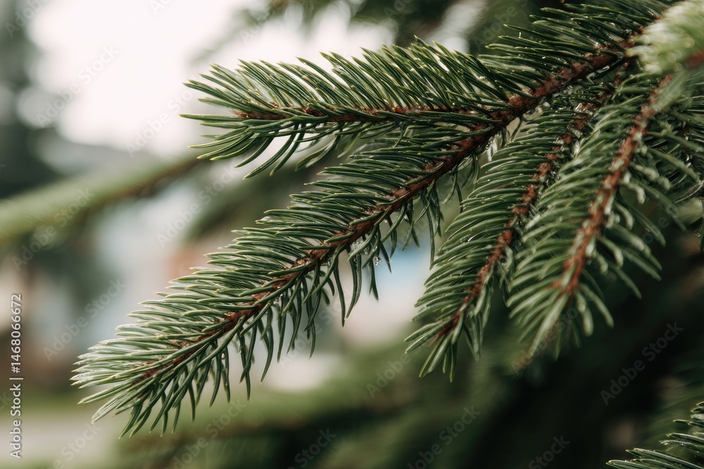 Close-up of a pine branch Close-up of a pine branch