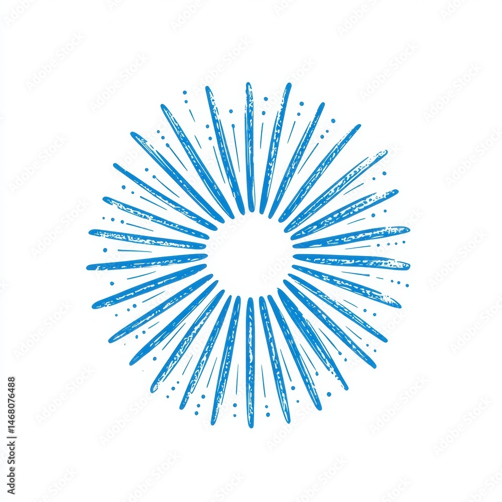 Obraz premium abstract blue star