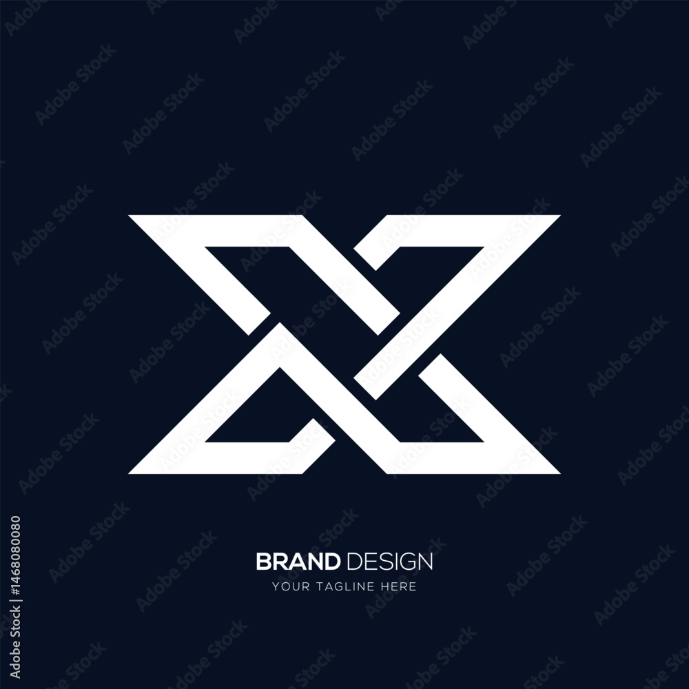 Intertwined X Letter mark for Branding Intertwined X Letter mark for Branding