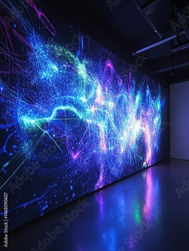 Abstract digital art display