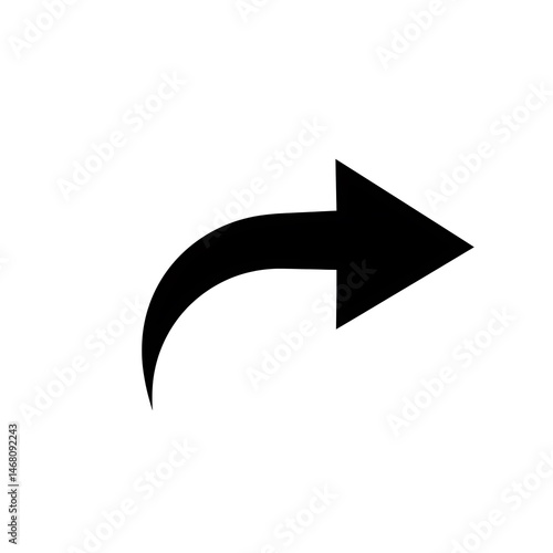 Forwarding arrow pointing right in black color isolated on white background Free Download Forwarding arrow pointing right in black color isolated on white background - GFXLoad