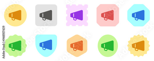 Editable director bullhorn, megaphone, marketing vector icon. Movie, cinema, entertainment. Part of a big icon set family. Perfect for web and app interfaces, presentations, infographics, etc