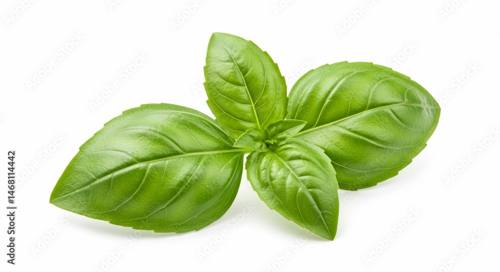 Vibrant Green Basil Sprig: Fresh, Aromatic Herb for Culinary Delights and Healthy Recipes. High quality professional stock photo suitable for commercial use. Vibrant Green Basil Sprig: Fresh, Aromatic Herb for Culinary Delights and Healthy Recipes. High quality professional stock photo suitable for commercial use.