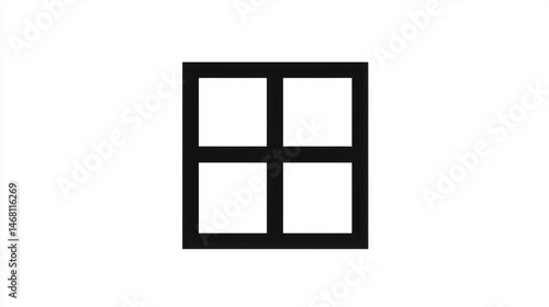 A black and white image of a window.