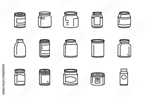 Condensed Milk Simple Vector Icons