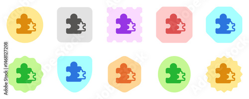 Editable puzzle game, puzzle pieces vector icon. Video game, game elements. Part of a big icon set family. Perfect for web and app interfaces, presentations, infographics, etc
