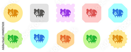 Editable pig, sow, boar vector icon. Animal, farm, livestock. Part of a big icon set family. Perfect for web and app interfaces, presentations, infographics, etc