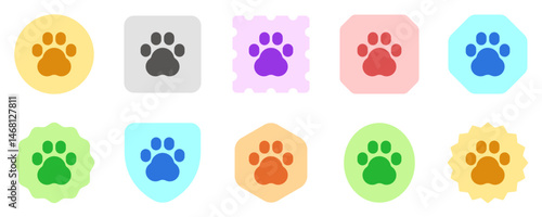 Editable animal, pet paw print vector icon. Veterinary, animal, pet care, pet shop. Part of a big icon set family. Perfect for business, web and app interfaces, presentations, infographics, etc