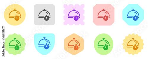 Editable food cooking time, serving time, delivery time vector icon. Part of a big icon set family. Perfect for web and app interfaces, presentations, infographics, etc